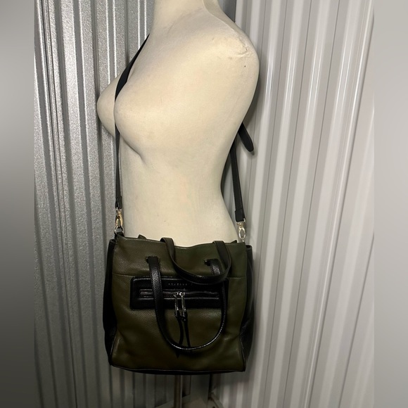 Sanctuary Green Leather Tote with Removable Crossbody Strap - Picture 3 of 6